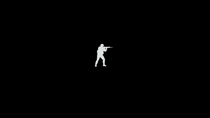minimalismo, videogiochi, Counter Strike: Global Offensive, nero, minimalista dell'esercito Sfondo HD