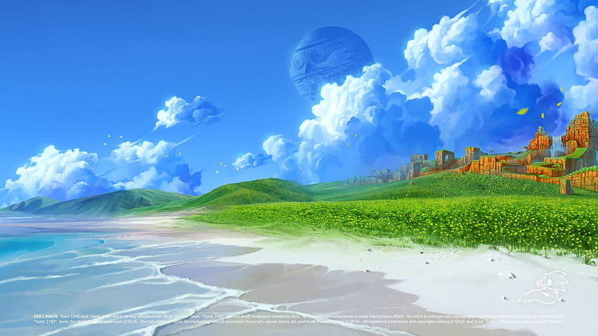 Zona Emerald Hill de Sonic 2 papel de parede HD