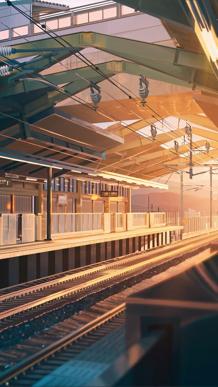 Steam Workshop::Anime Girl & Boy on Train while sunset (60 fps) (1920x1080)