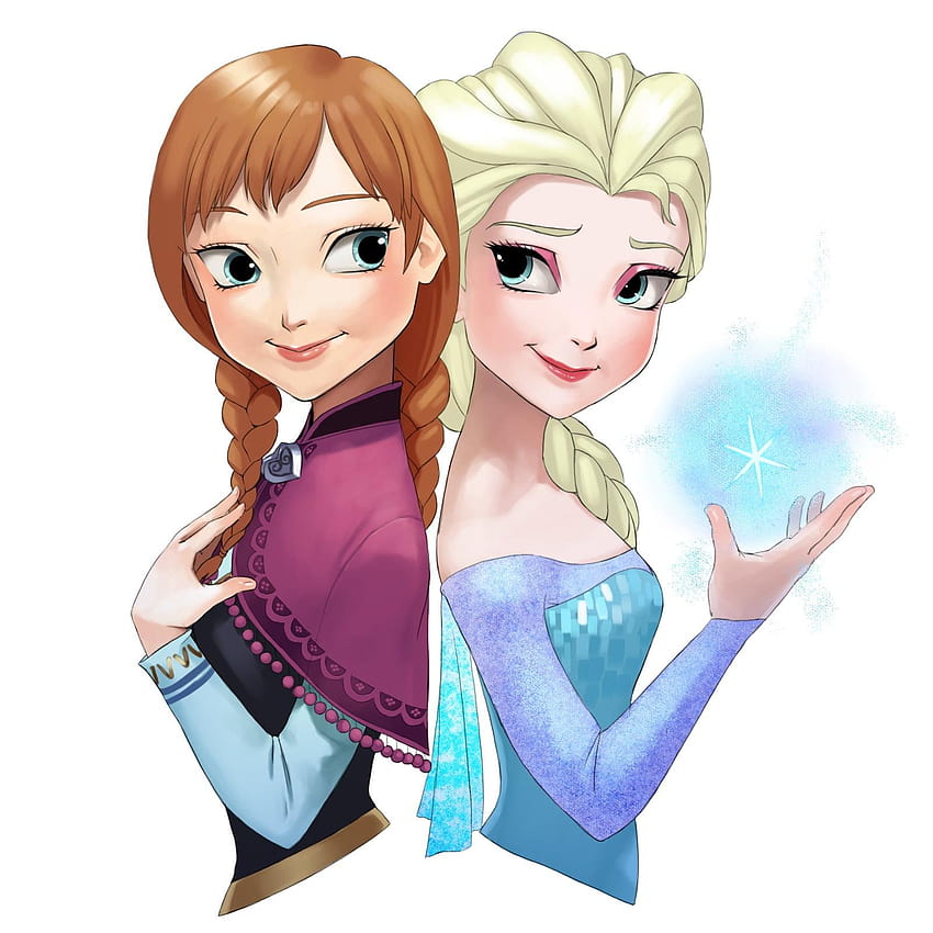 Disney Karlar Ülkesi Elsa ve Anna çizimi, Karlar Ülkesi, elsa ve anna frozen 2 HD telefon duvar kağıdı