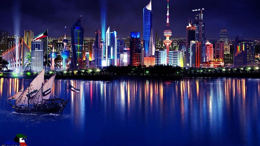 Kuwait City Night : : High HD wallpaper