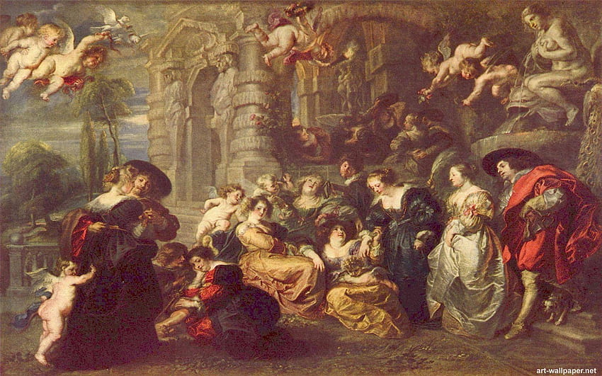 Barockmalerei, alte Gemälde HD-Hintergrundbild