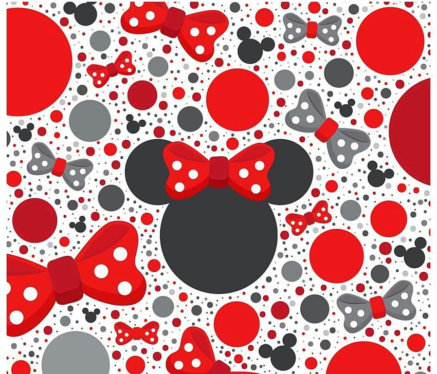Mickey-Mouse-Tupfen, Minnie-Maus-Punkte HD-Hintergrundbild