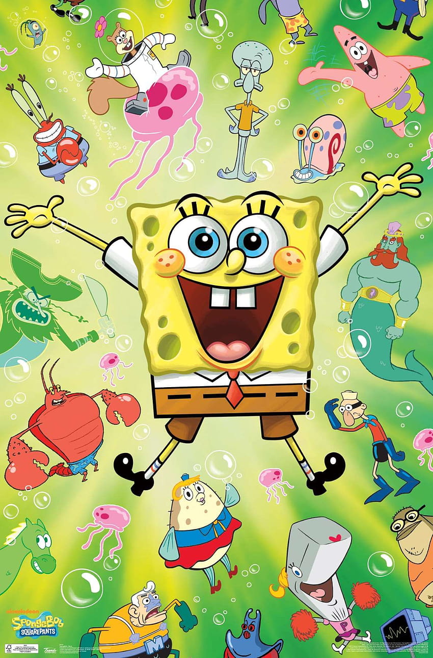Nickelodeon Spongebob, 3d spongebob HD phone wallpaper