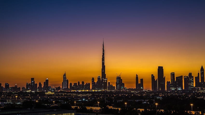 Dubai Skyline Backgrounds HD wallpaper