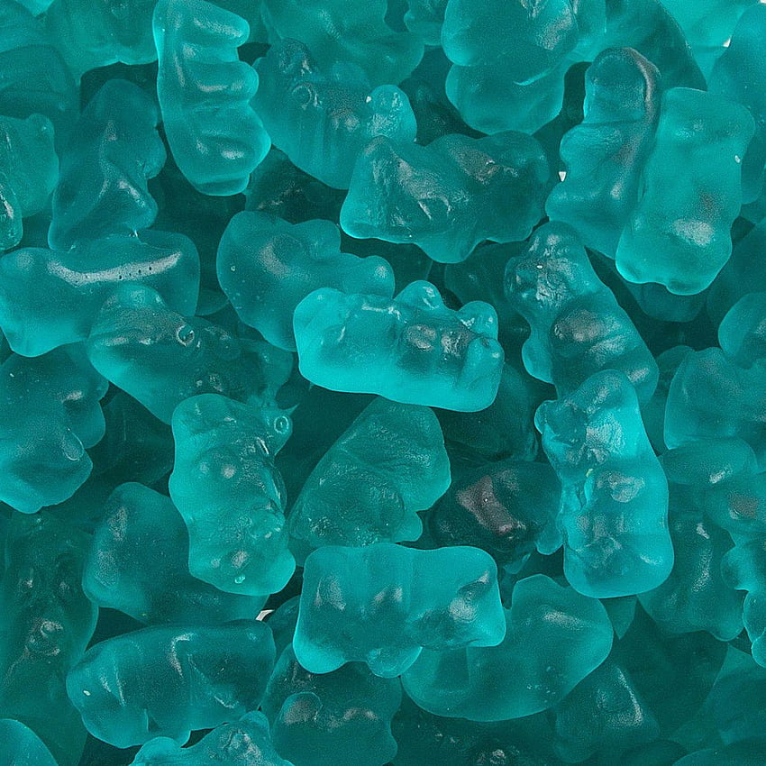 Blue Kosher Gummy Bears • Oh! Nuts®, aesthetic teal HD phone wallpaper