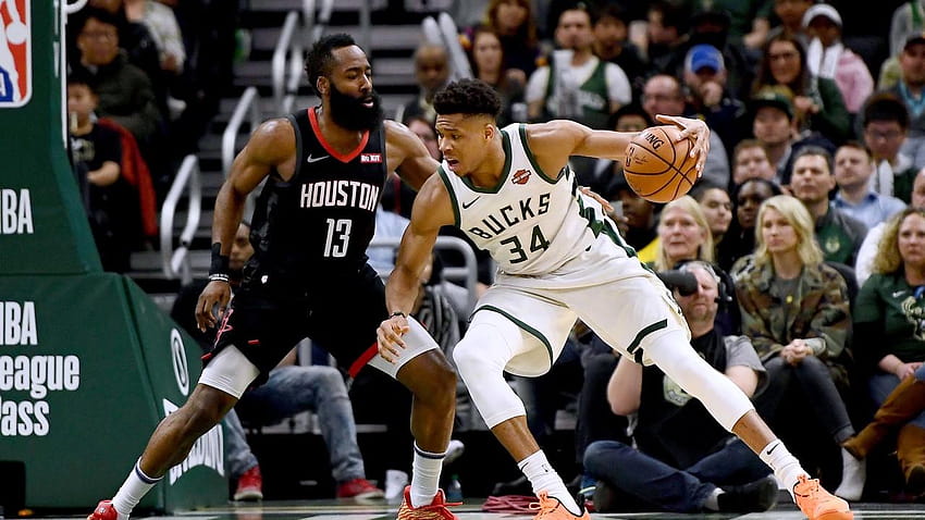 Giannis is favored to win MVP in 41 states according to, james harden and giannis antetokounmpo HD wallpaper