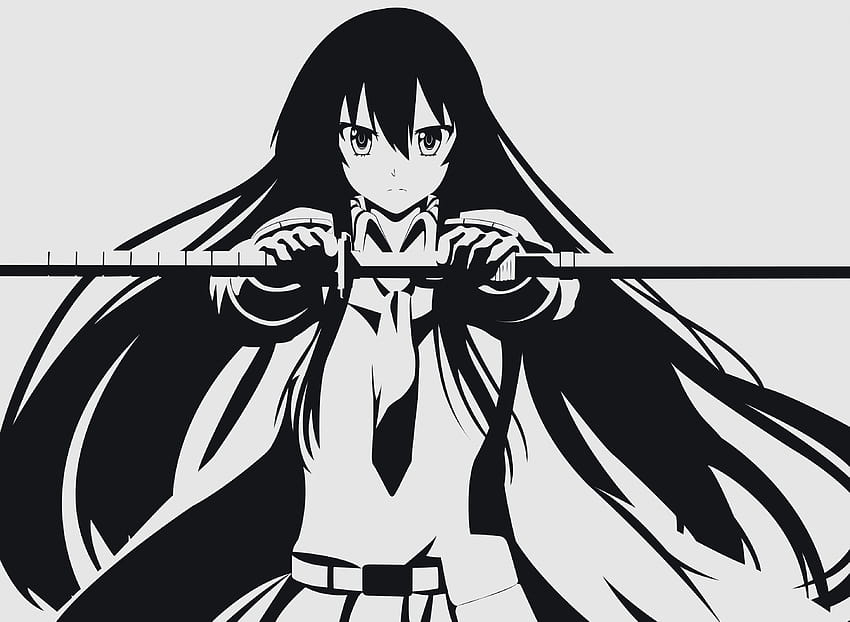 3891x2849 Akame Ga Kill, Akame, Manga, Blanco y negro, Espada, manga en blanco y negro fondo de pantalla