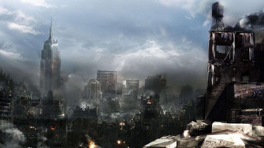 7 Destroyed City Backgrounds, anime destruction city HD wallpaper | Pxfuel