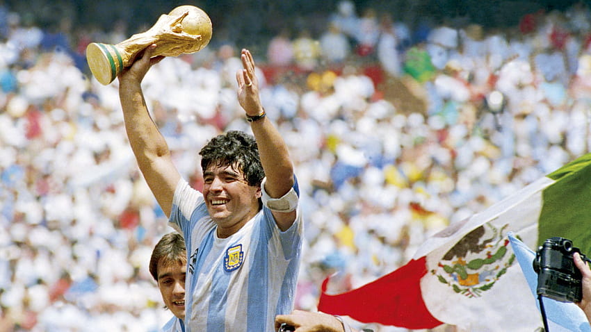 Diego Maradona: Iconic of Argentina legend from 1976 to 1986, maradona world cup HD wallpaper