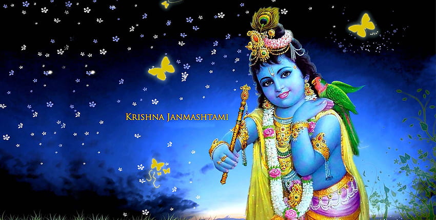Sri Krishna Janmashtami 2017 with Quotes, Whatsapp DP's, lord krishna HD wallpaper