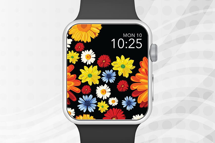 Apple Watch Colorful Flowers Apple Watch Face HD wallpaper