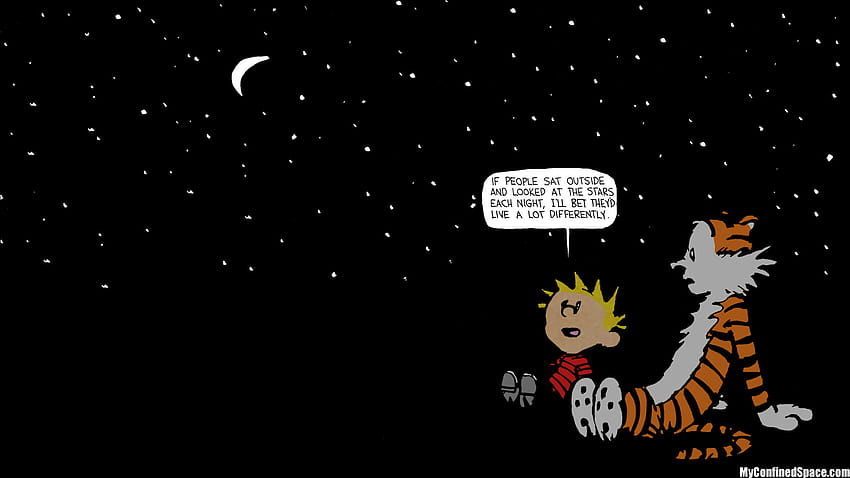 spazio Calvin e Hobbes Sfondo HD