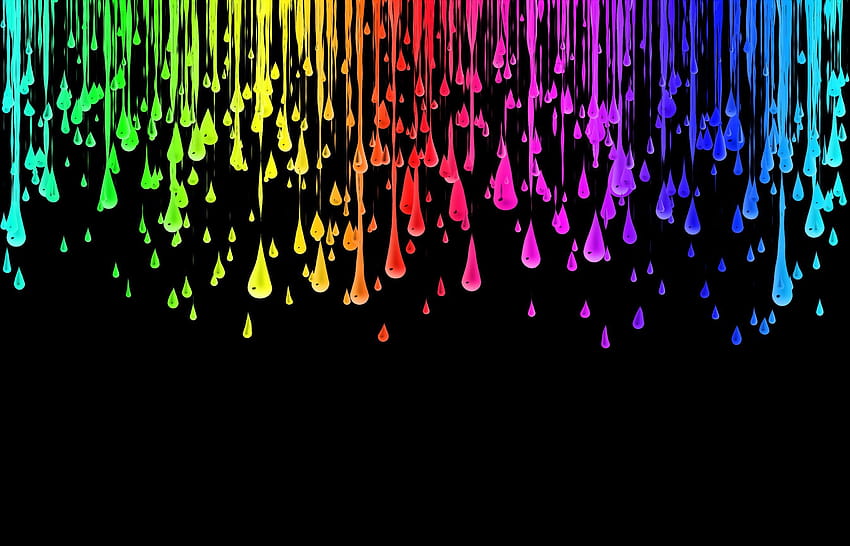 rainbow back grounds, flying paint HD wallpaper