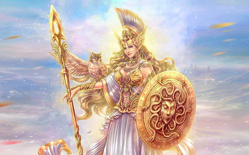 ศิลปะแฟนตาซี Athena the Goddess of War สำหรับพีซีแท็บเล็ตและมือถือ: 13, athena league of angel วอลล์เปเปอร์ HD