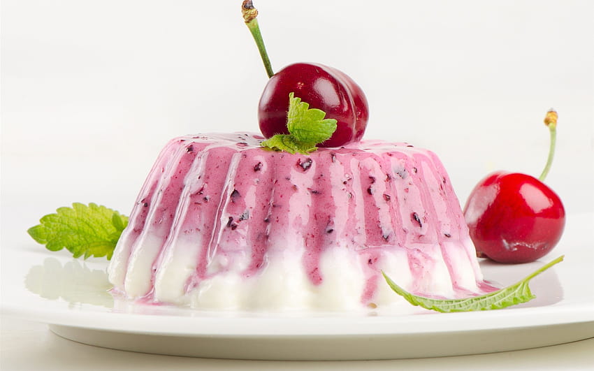 Dessert, jelly, cherry, food 2880x1800 , gelatin HD wallpaper