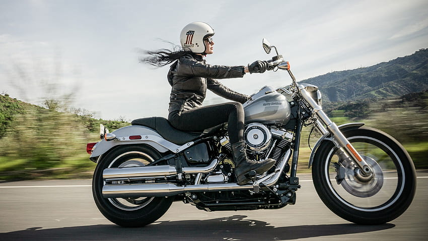 riding a harley