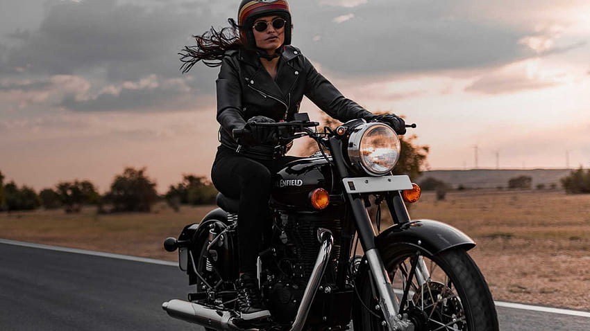 Leaked Brochure Reveals Details About Royal Enfield Meteor 350, royal enfield girl HD wallpaper