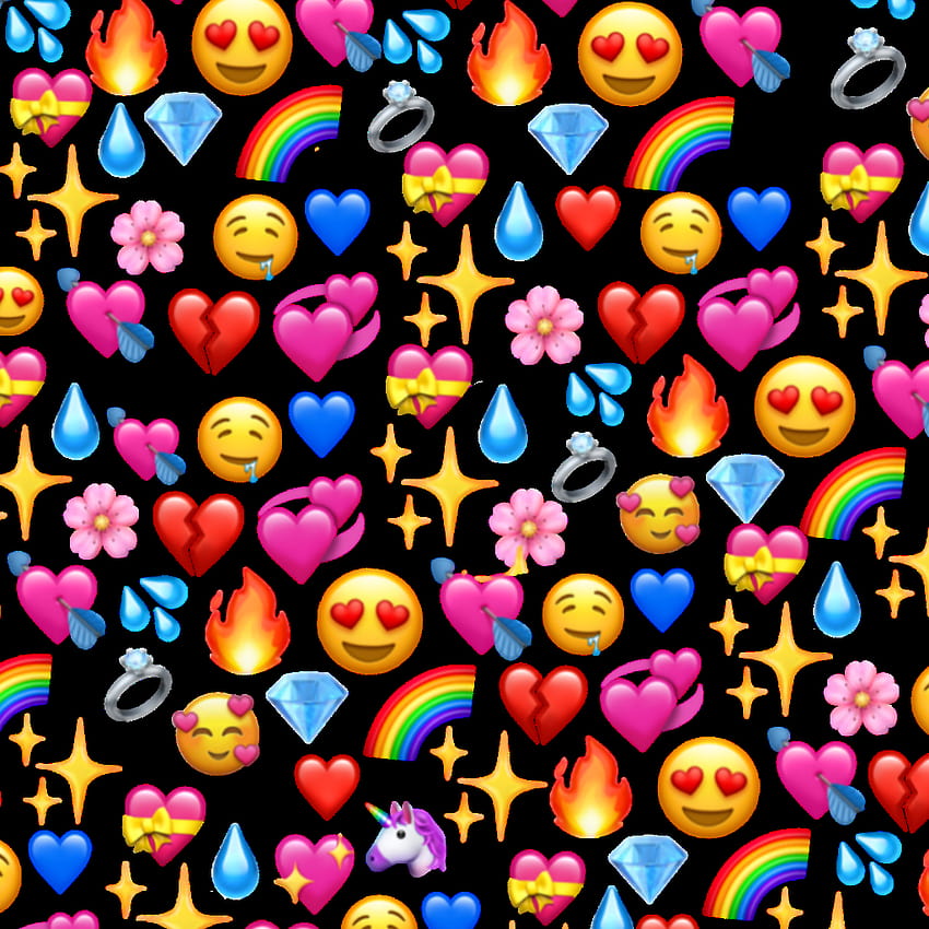 Corazón transparente Emoji Meme Png fondo de pantalla del teléfono