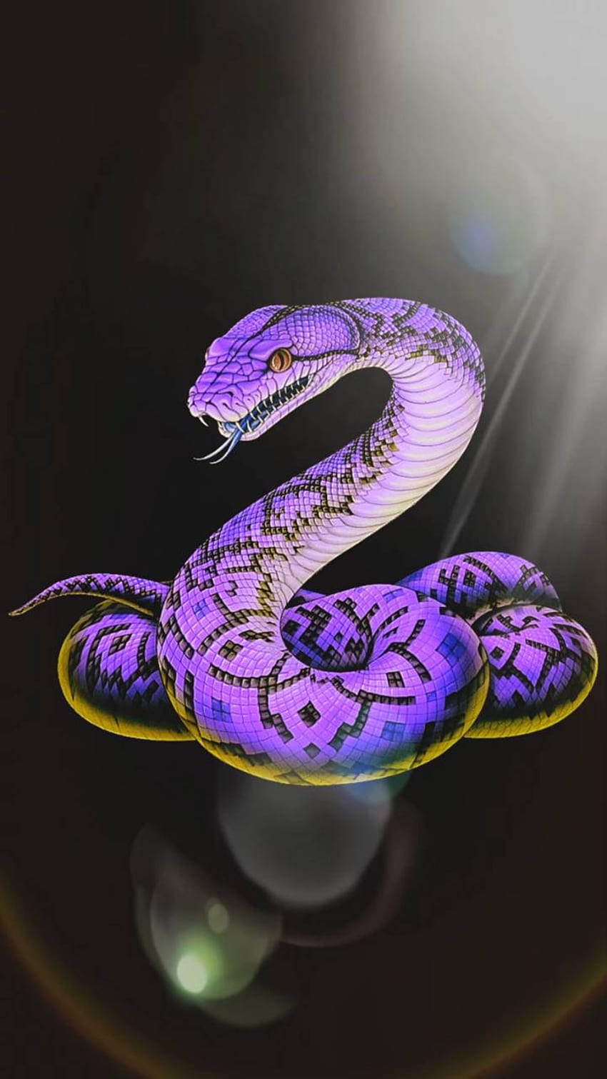 Snake by georgekev, purple snakes HD phone wallpaper