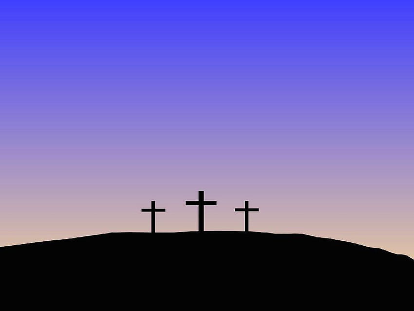 die drei Kreuze von Golgatha HD-Hintergrundbild