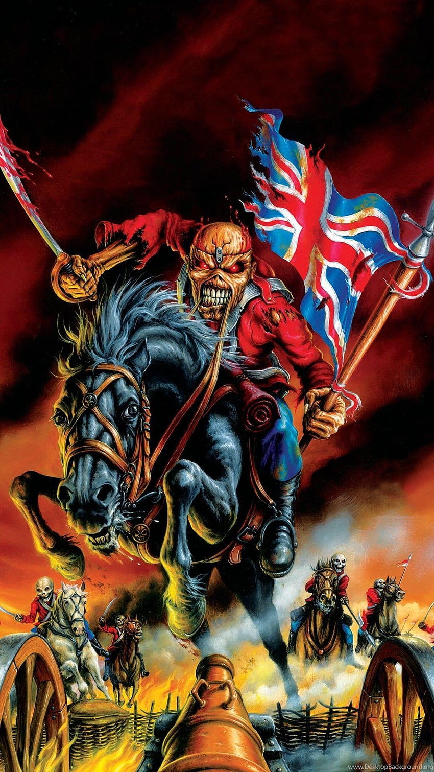 Iron Maiden Eddie, żelazna dziewica dla telefonów komórkowych wysokiej jakości Tapeta na telefon HD