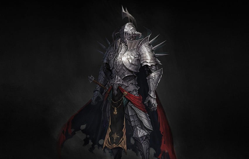 Medieval Armor, black armor HD wallpaper