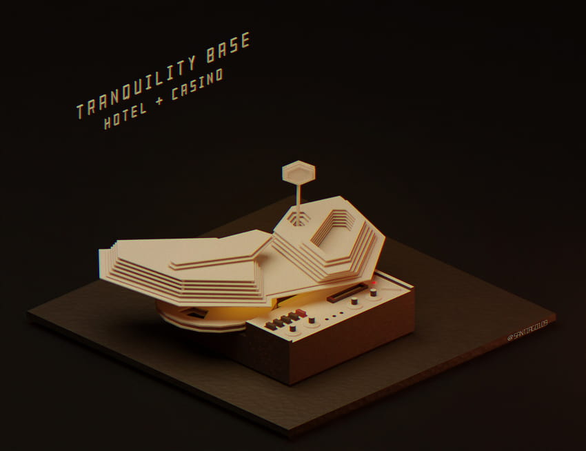 ArtStation, tranquility base hotel and casino HD wallpaper