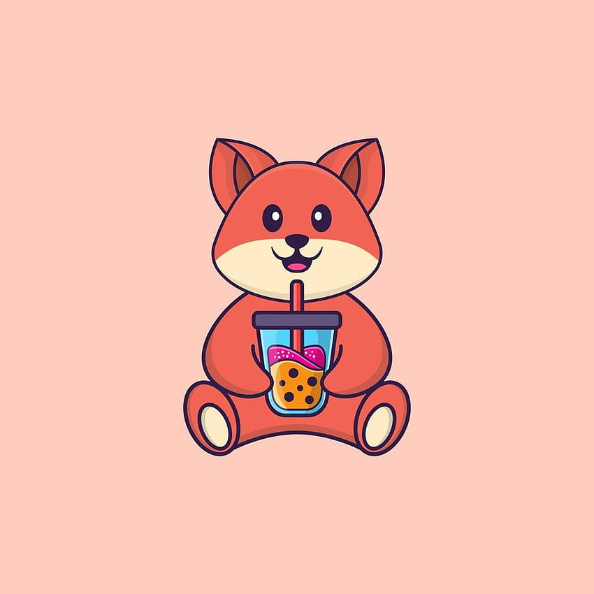 Fox cute animal cartoon HD wallpapers | Pxfuel