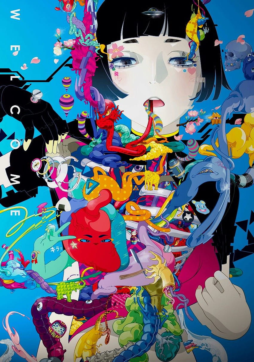 Japan Pop Art, japanische Kultur HD-Handy-Hintergrundbild
