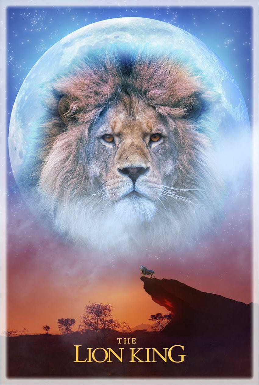 Poster The Lion King oleh BlackIsAlovelyColor, sang raja singa 2019 wallpaper ponsel HD