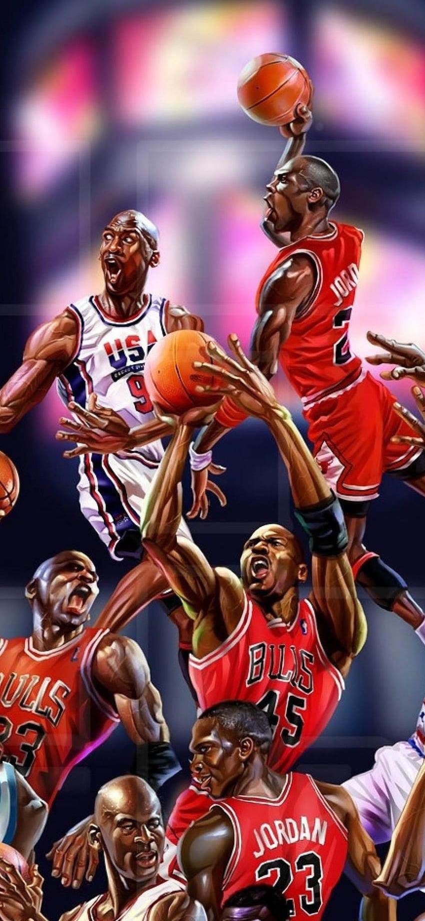 Michael Jordan Art Iphone Xs Max, sztuka Tapeta na telefon HD