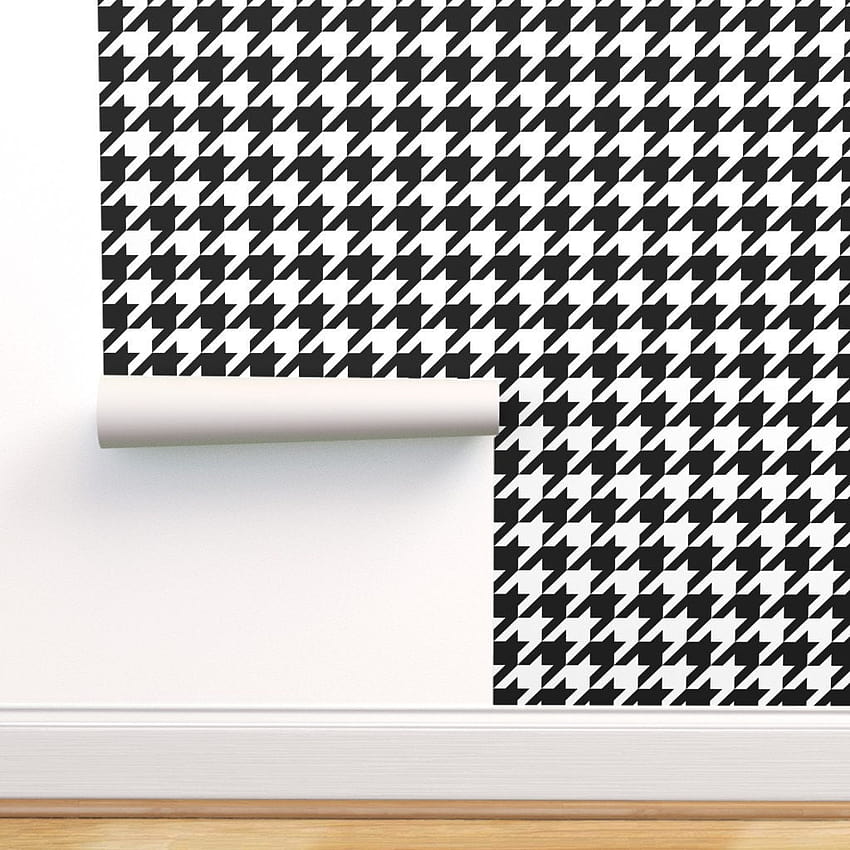 Houndstooth Black White Houndstooth by HD phone wallpaper