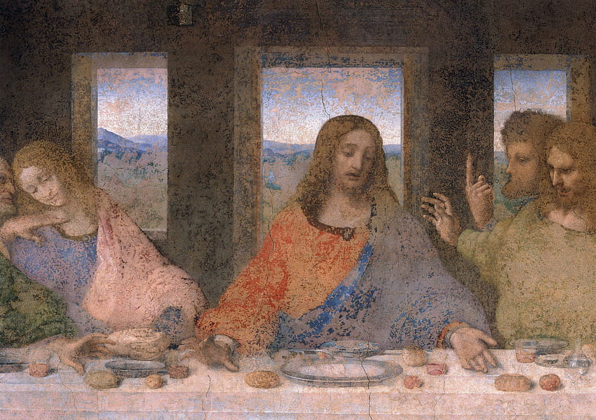 Is That a Man or a Woman in Da Vinci's Last Supper?, jesus dinner table HD wallpaper