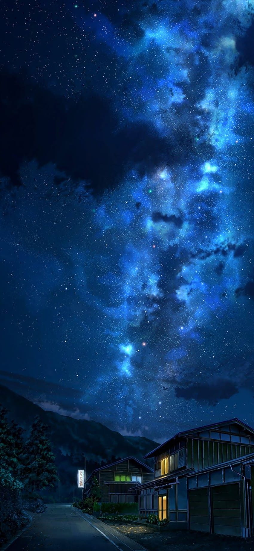 Beautiful night sky for iPhone XSMAX / iPhone 11 Pro Max, anime ...