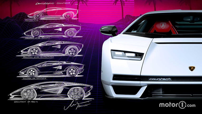 Voir l'évolution du design de Lamborghini Countach sur 50 ans, lamborghini countach 25e anniversaire Fond d'écran HD