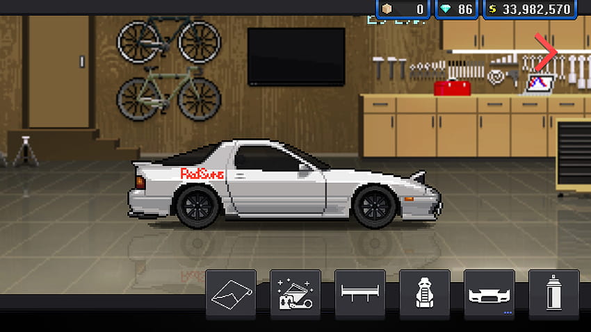 Recreated Ryosuke Takahashi's FC3S, First Stage. : PixelCarRacer HD wallpaper