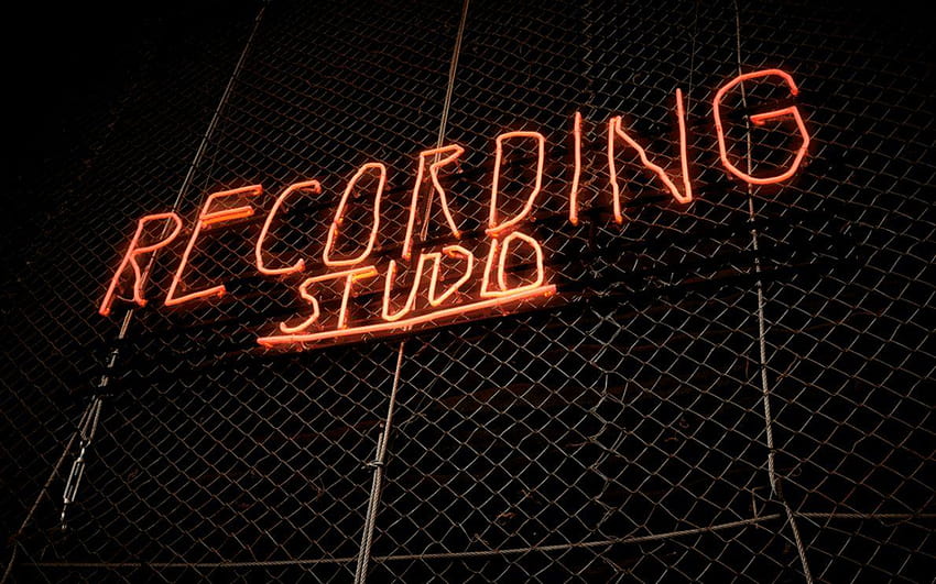 Estúdio de gravação, estúdio de produção musical papel de parede HD