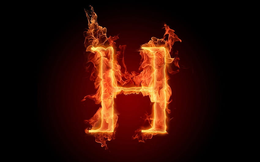 Feuerbuchstaben, Feueralphabete HD-Hintergrundbild
