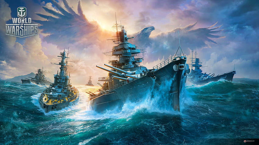 Kapal Perang Jerman oleh Wargaming Saint, logo film kapal perang Wallpaper HD