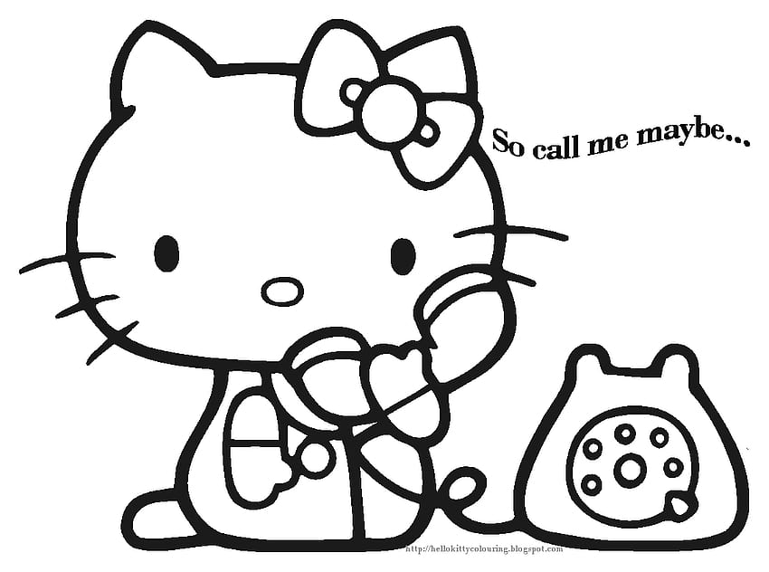 Hello kitty coloring pages [1128x839] for your , Mobile & Tablet HD wallpaper