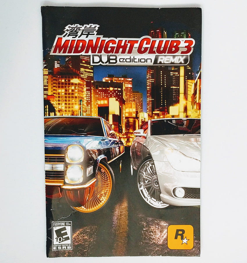 Midnight Club 3 DUB Edition REMIX PS2 Folleto de instrucciones fondo de pantalla del teléfono
