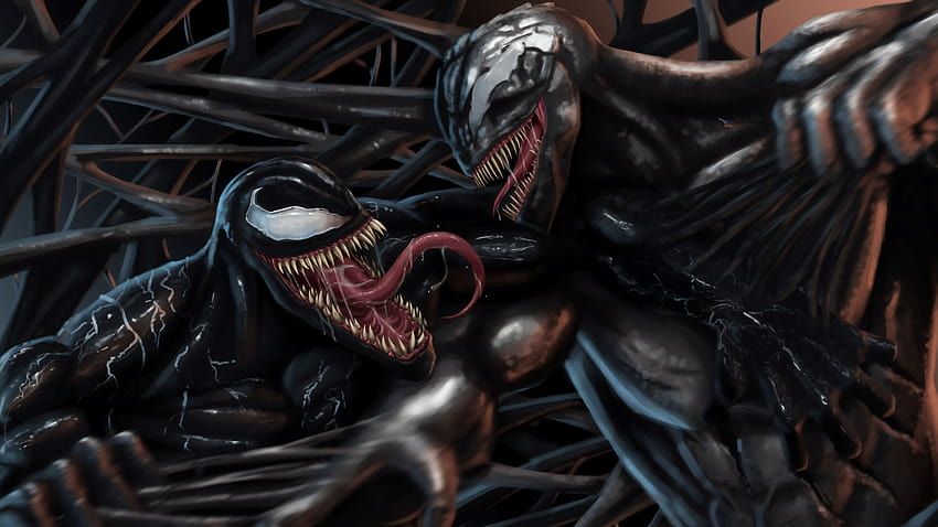 Venom vs Riot Artwork HD wallpaper