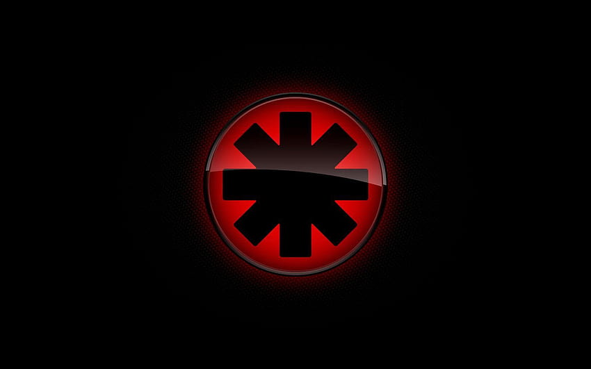 Groupe de musique avec logo Red Hot Chili Peppers, logos de groupe Fond d'écran HD