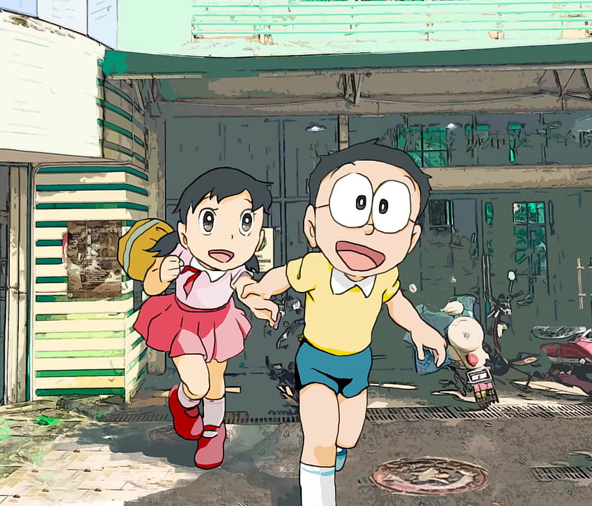 Nobita And Shizuka Love , doraemon nobita and shizuka HD wallpaper