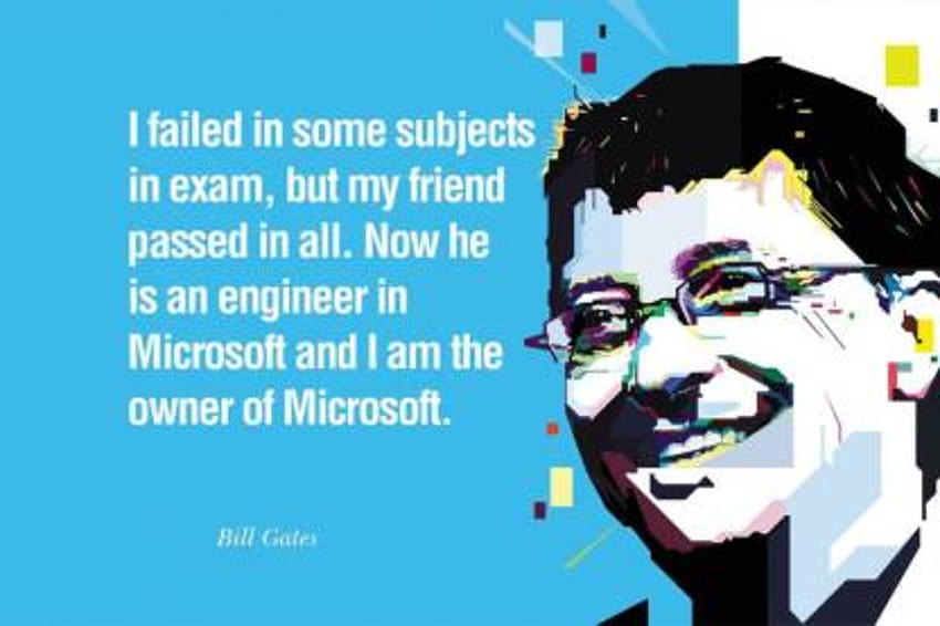 AND i failed bill gates Wall Poster 13*19 inches Matte Finish Paper Print, bill gates quotes HD wallpaper