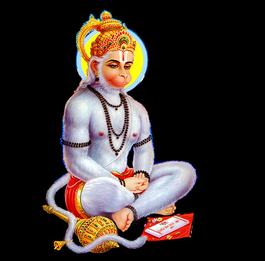 Hanuman PNG, Hanuman-Meditation HD-Hintergrundbild