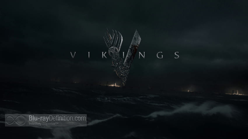 Logotipo de vikingos, programa de televisión de vikingos fondo de pantalla