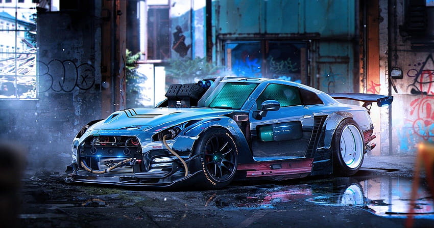 gtr drift HD wallpaper