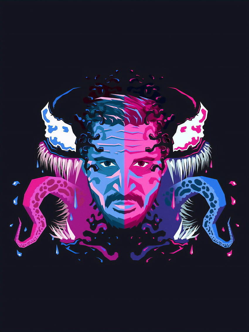 Venom Colorful, venom neon HD phone wallpaper